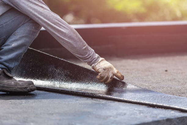 Professional Basement Waterproofing technician working in Pineville, PA